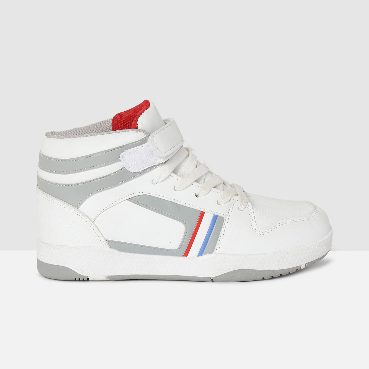 MAX Panelled Velcro-Strap High-Top Sneakers