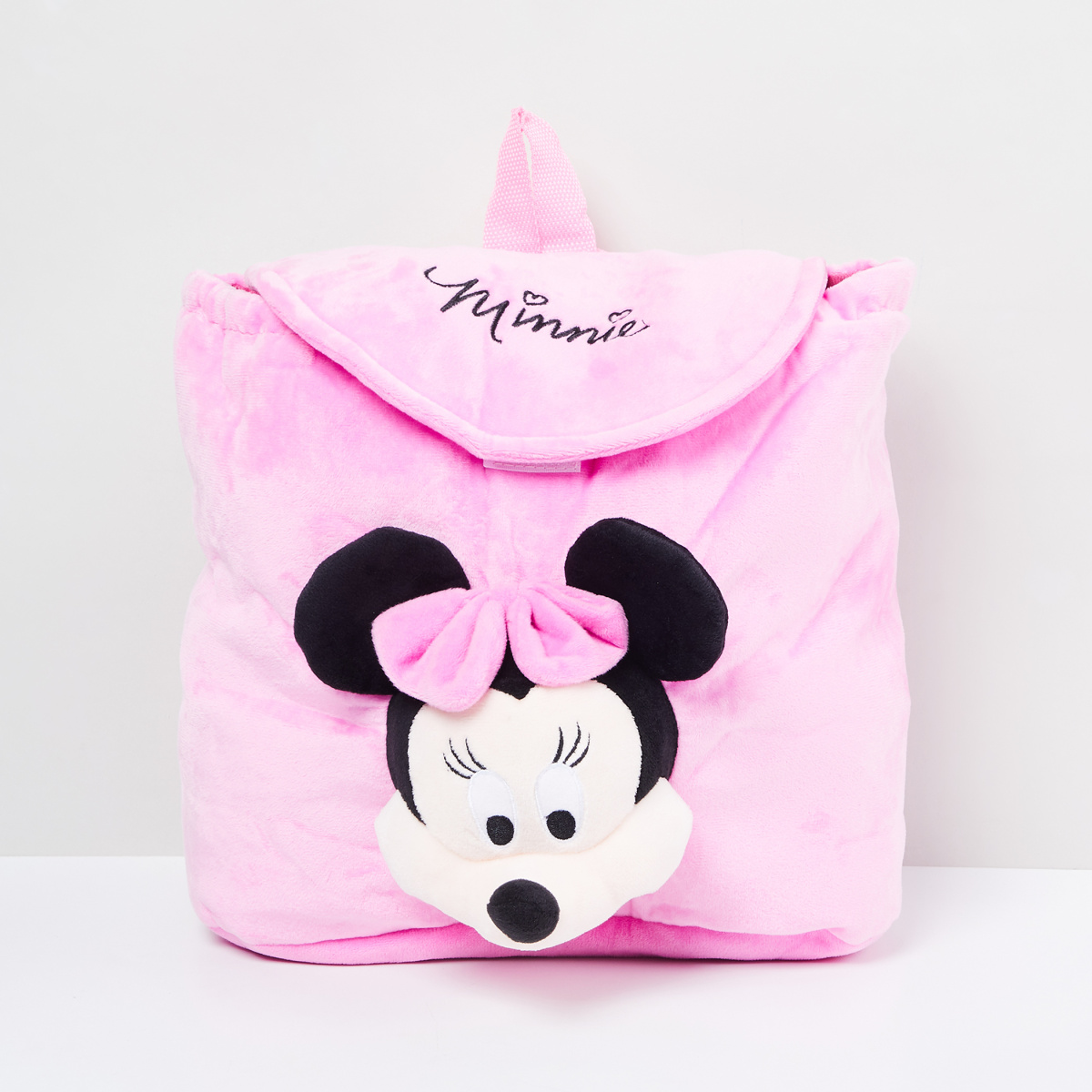 MAX Textured Backpack with Minnie Mouse Applique