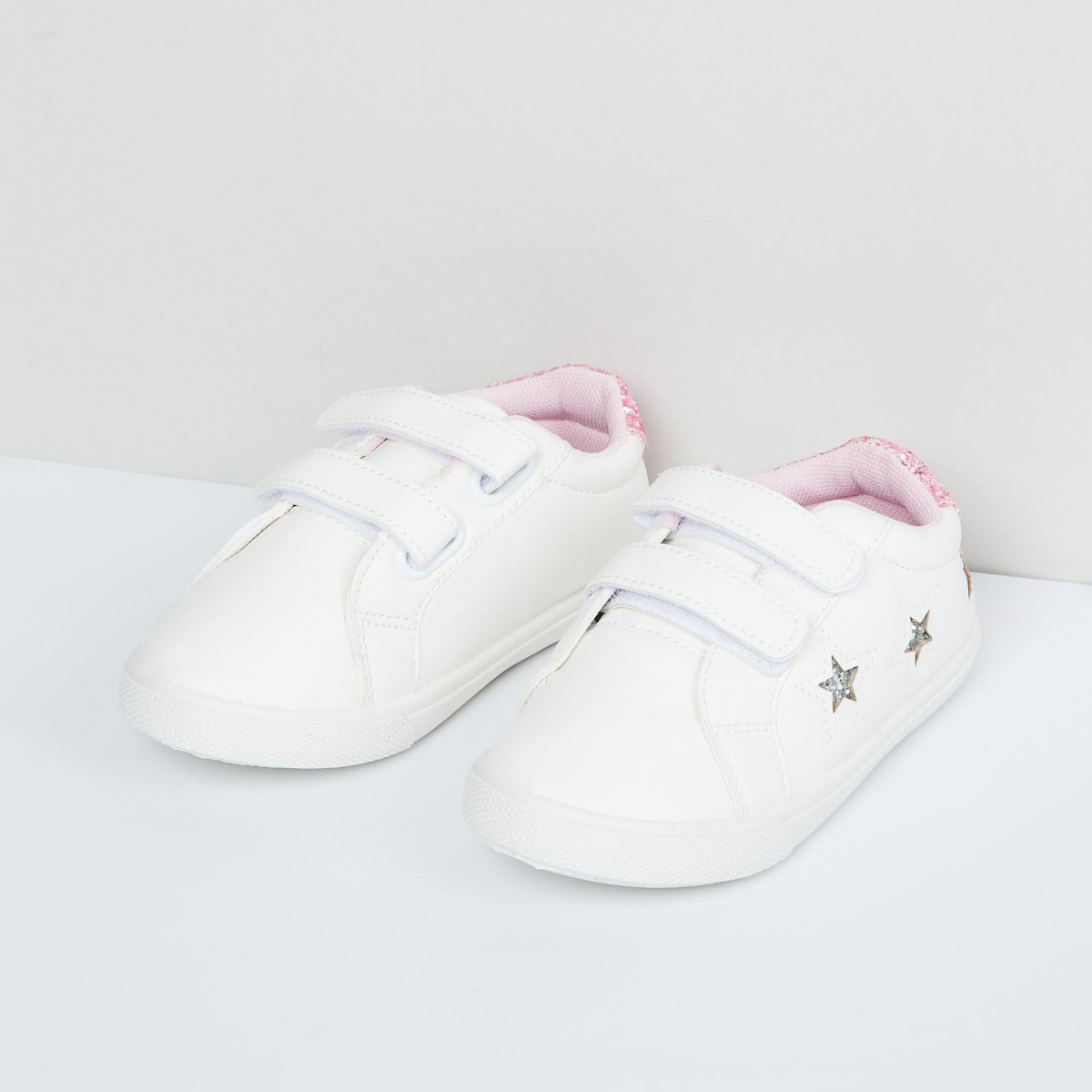 MAX Shimmery Shoes with Velcro Closure