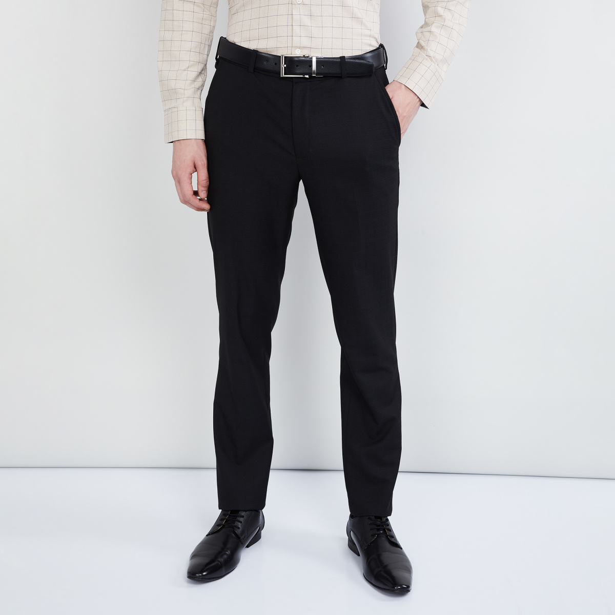 MAX Textured Ultra Slim Fit Formal Trousers  Max  Madhyamgram   Madhyamgram