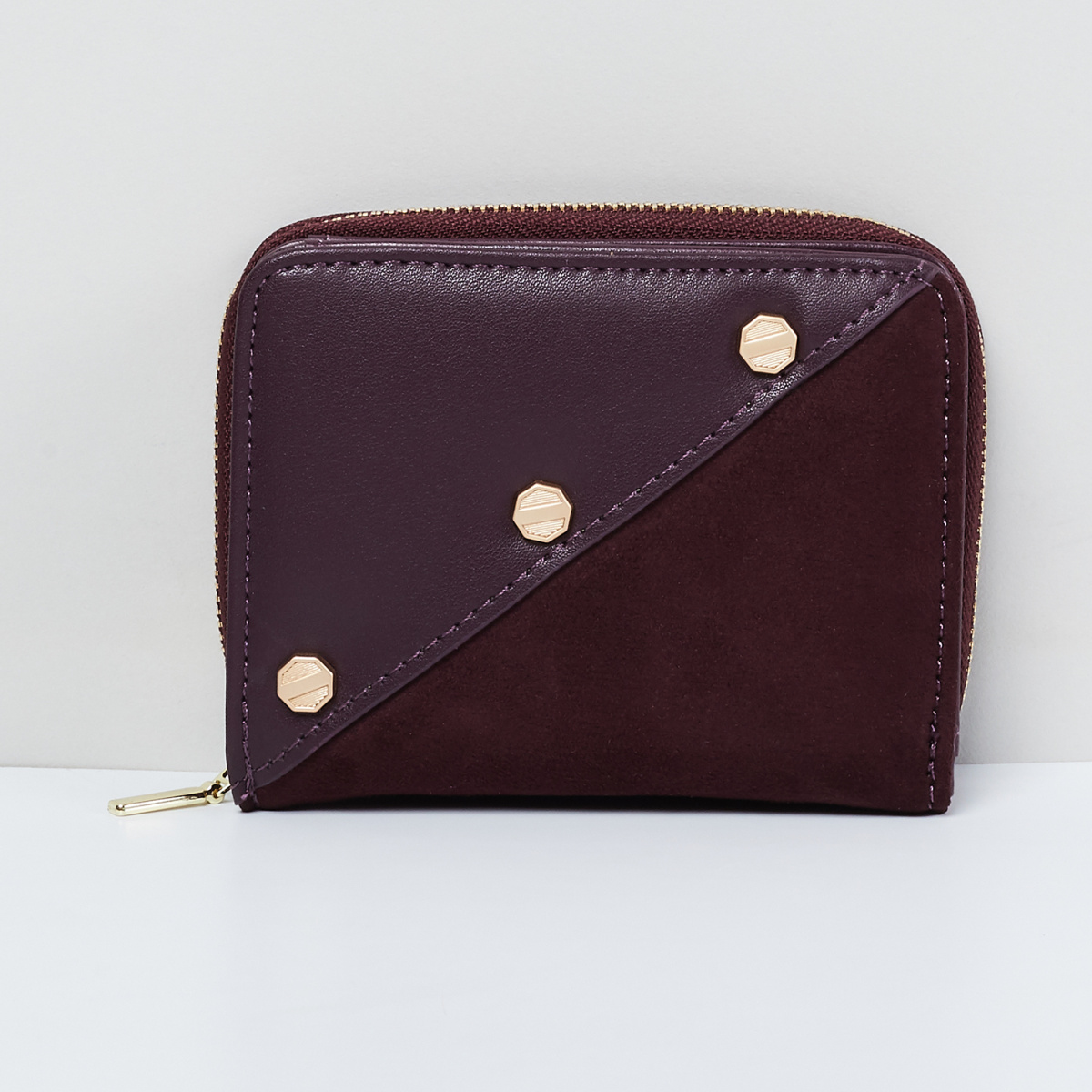MAX Embellished Zip-Around Wallet