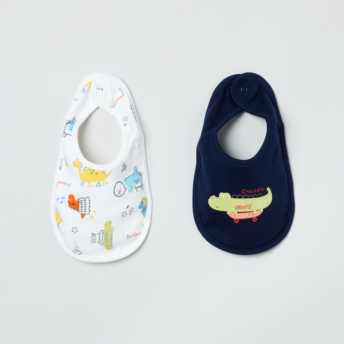 MAX Printed Knitted Bibs- Pack of 2