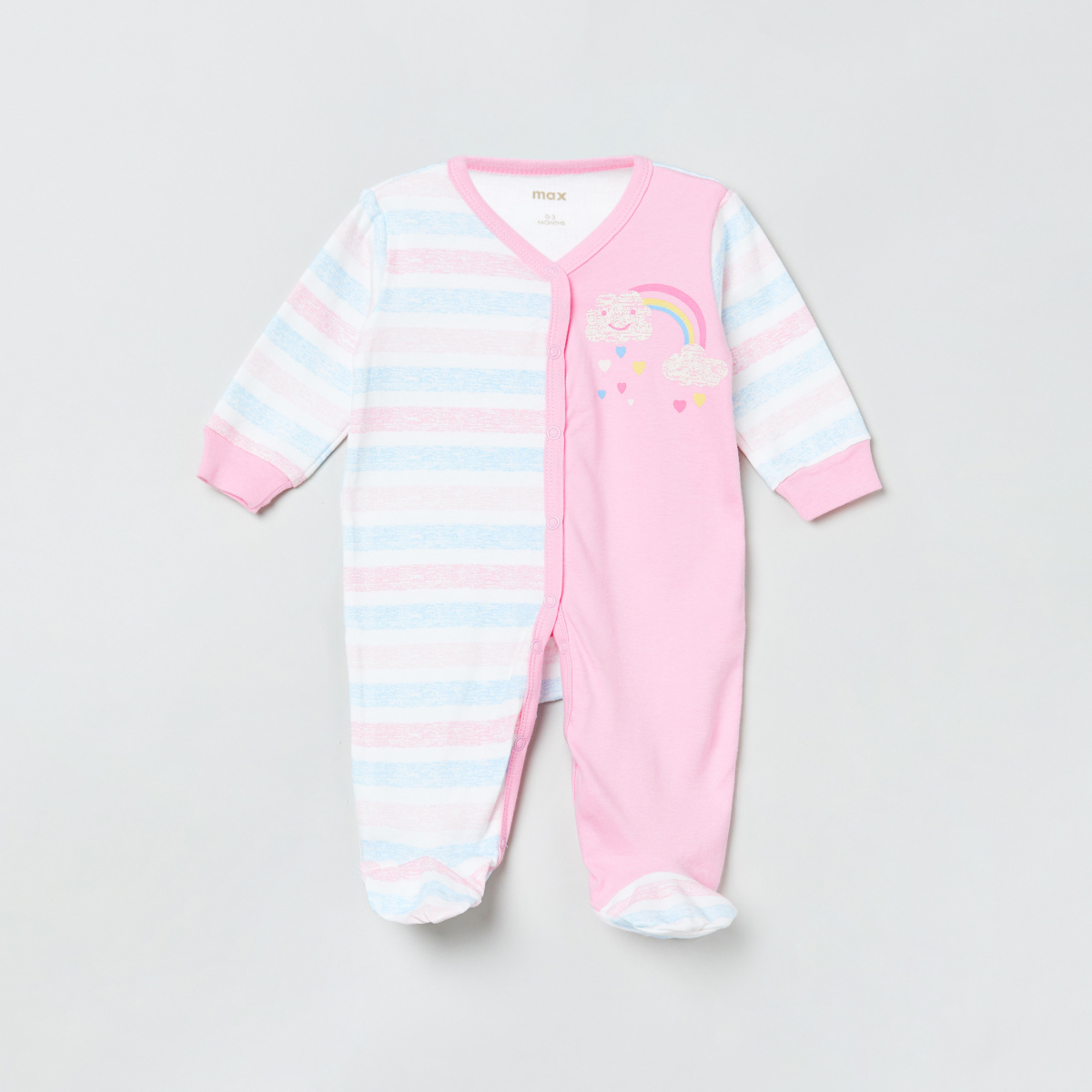 MAX Printed Button Down Sleepsuit