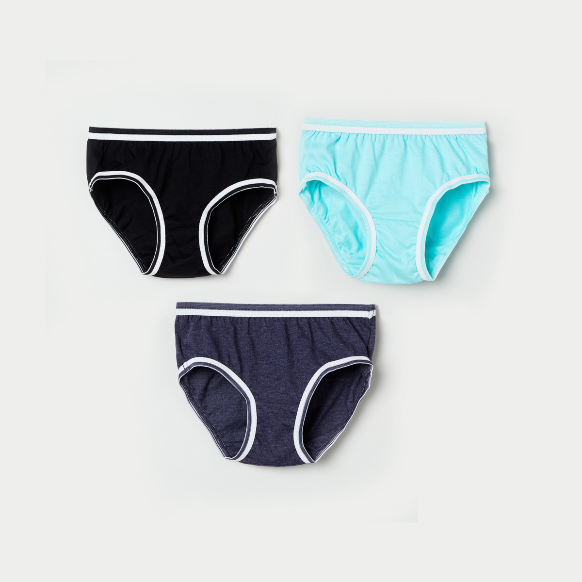 MAX Solid Elasticated Panties - Pack of 3