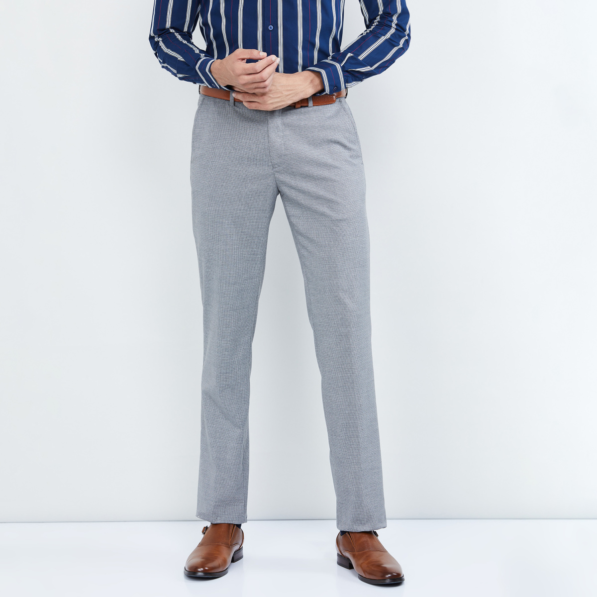 Buy VEI SASTRE Mens Slim Fit Formal TrousersPant 28 Beige at Amazonin