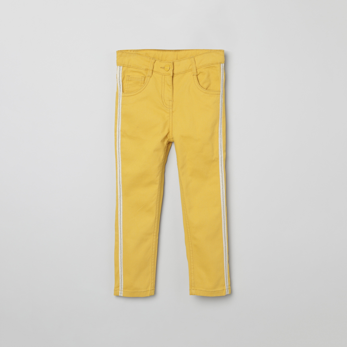 MAX Solid Trousers with Contrast Taping