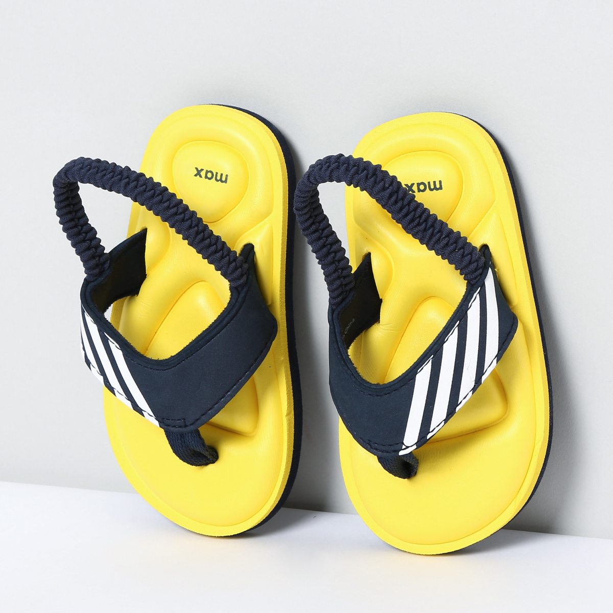 MAX Stripes Textured Slingback Slippers