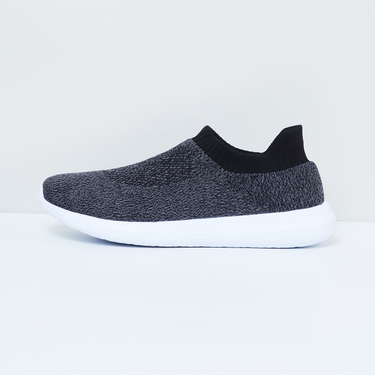 MAX Textured Sock-Knit Shoes