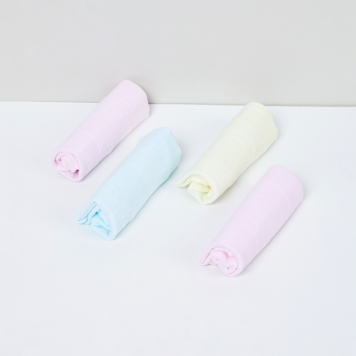 MAX Solid Cotton Face Towel - Pack of 4 Pcs.
