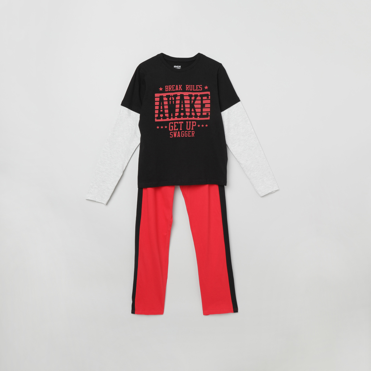 MAX Printed T-shirt and Elasticated Pants