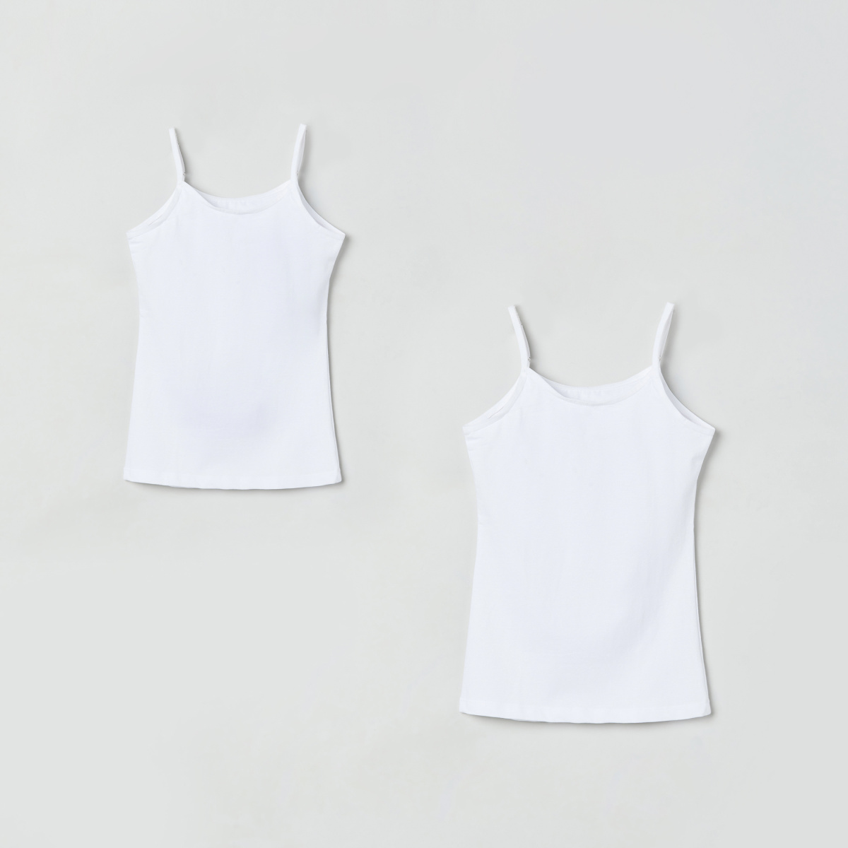 MAX Solid Knitted Camisole - Pack of 2