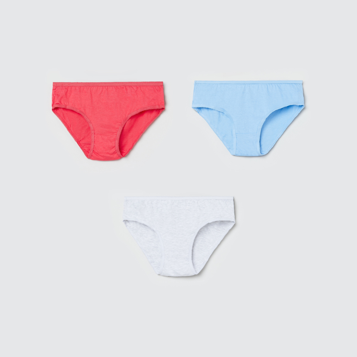 MAX Solid Hipster Panties - Pack of 3