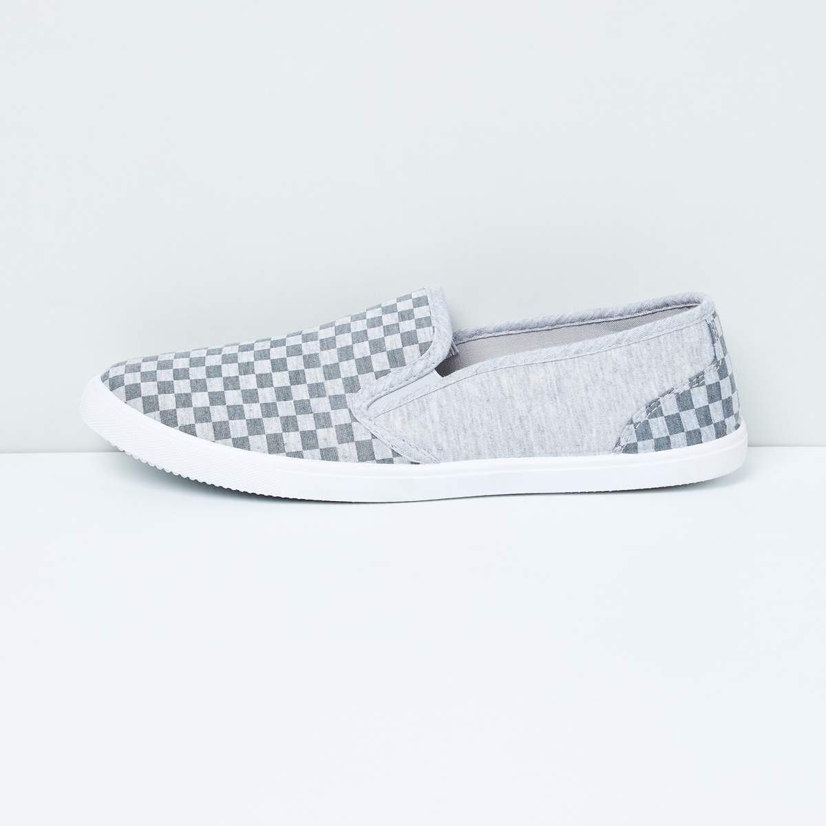 MAX Checked Slip-On Casual Shoes