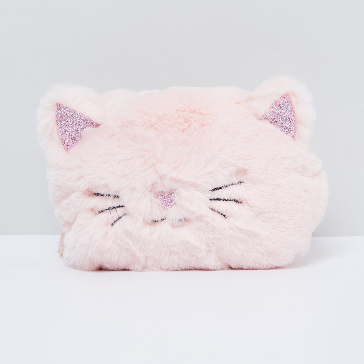 MAX Furry Kitty Zip-Closure Sling Bag