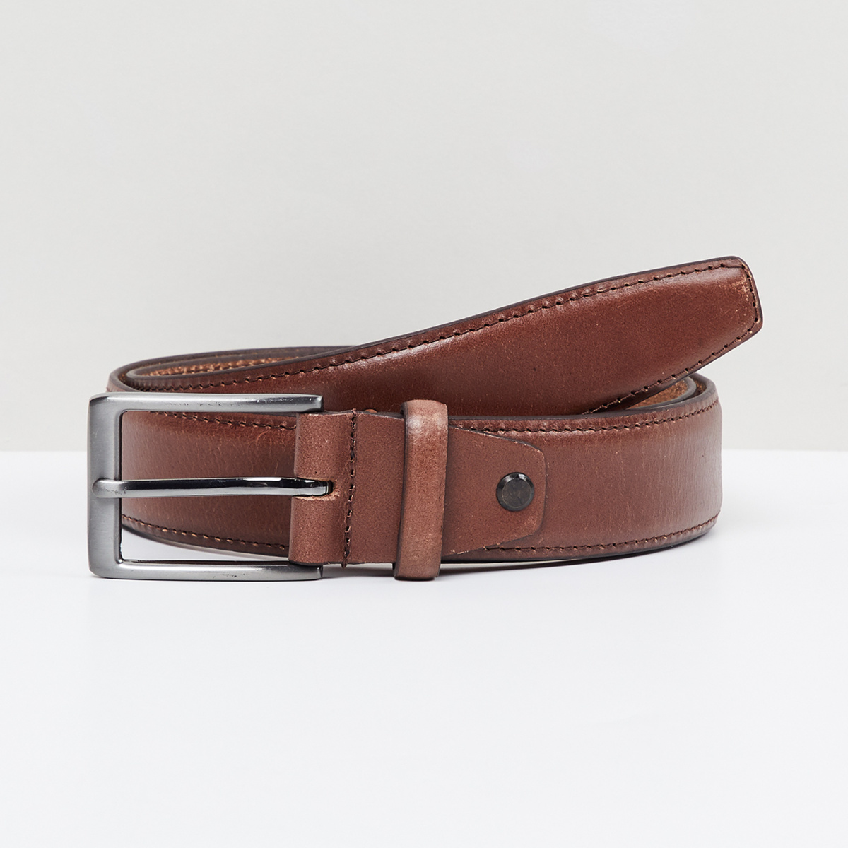 MAX Solid Casual Leather Belt