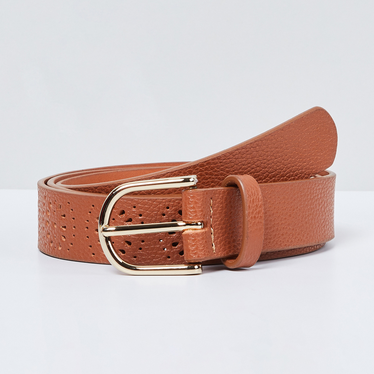 MAX Textured Belt with Buckle Closure
