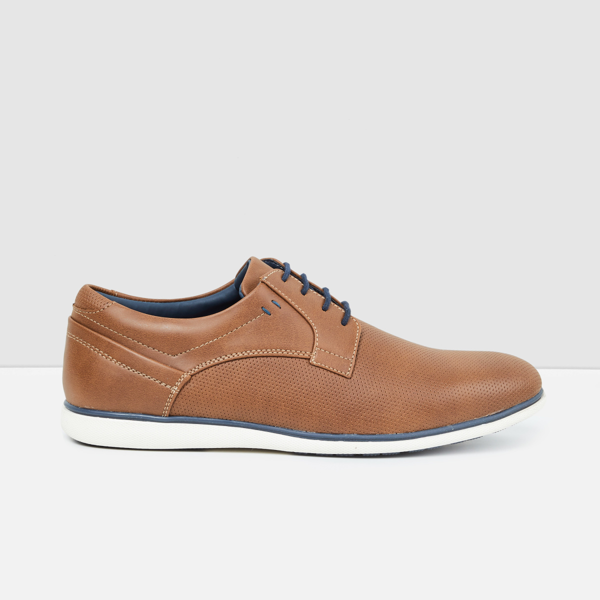 MAX Textured Lace-Up Casual Derby Shoes