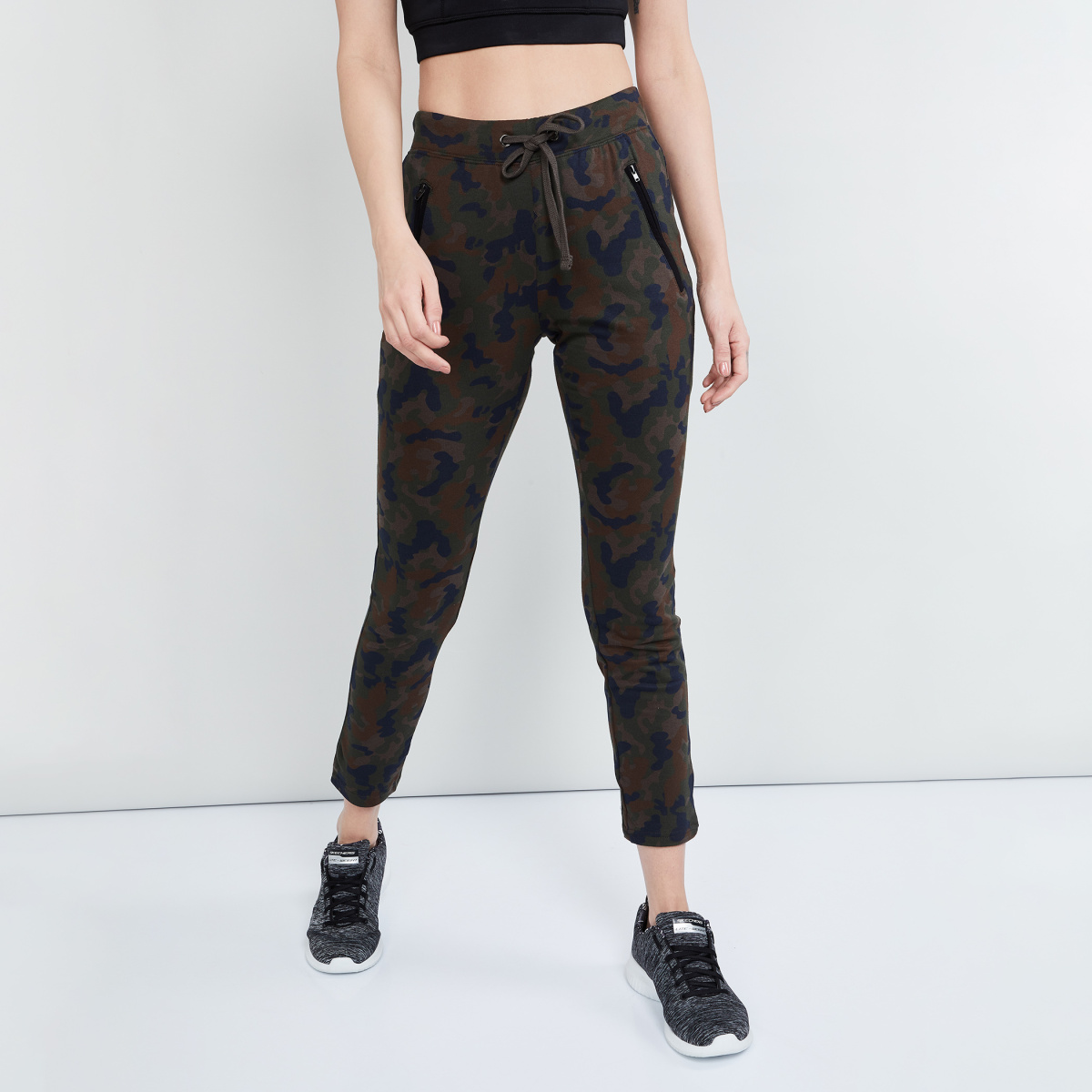 MAX Camouflage Print Elasticated Track Pants