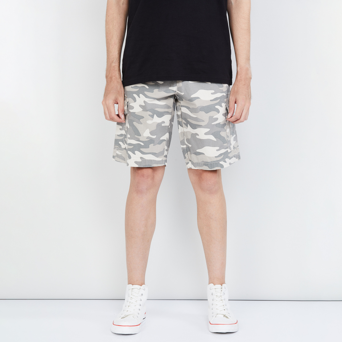 MAX Camouflage Print Cargo Shorts
