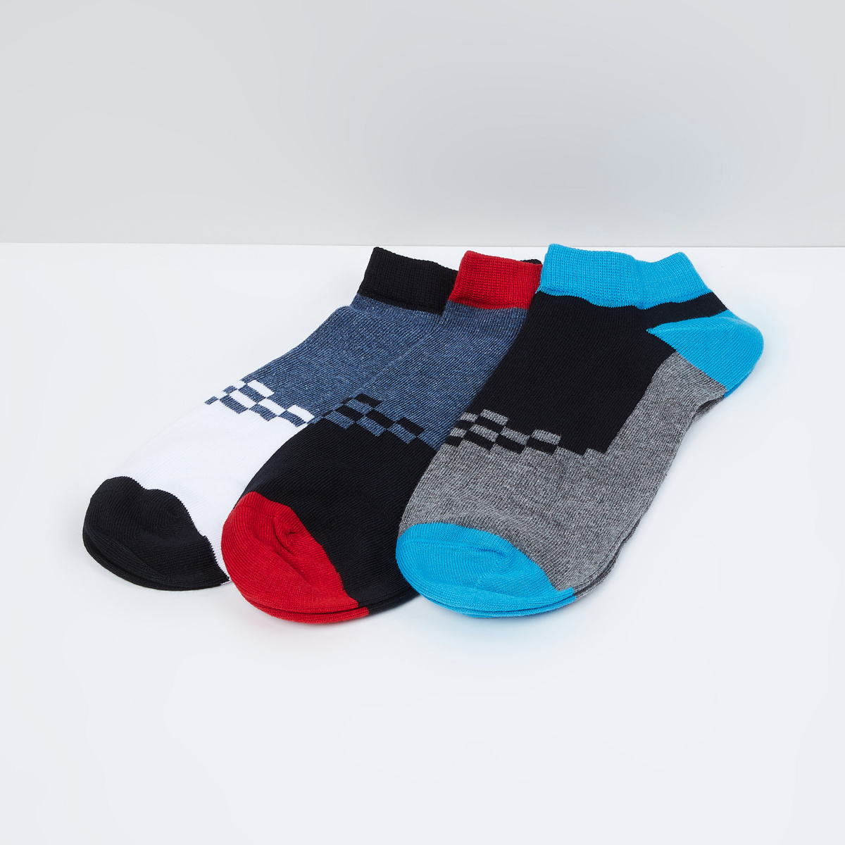 MAX Jacquard Elasticated Socks - Pack of 3