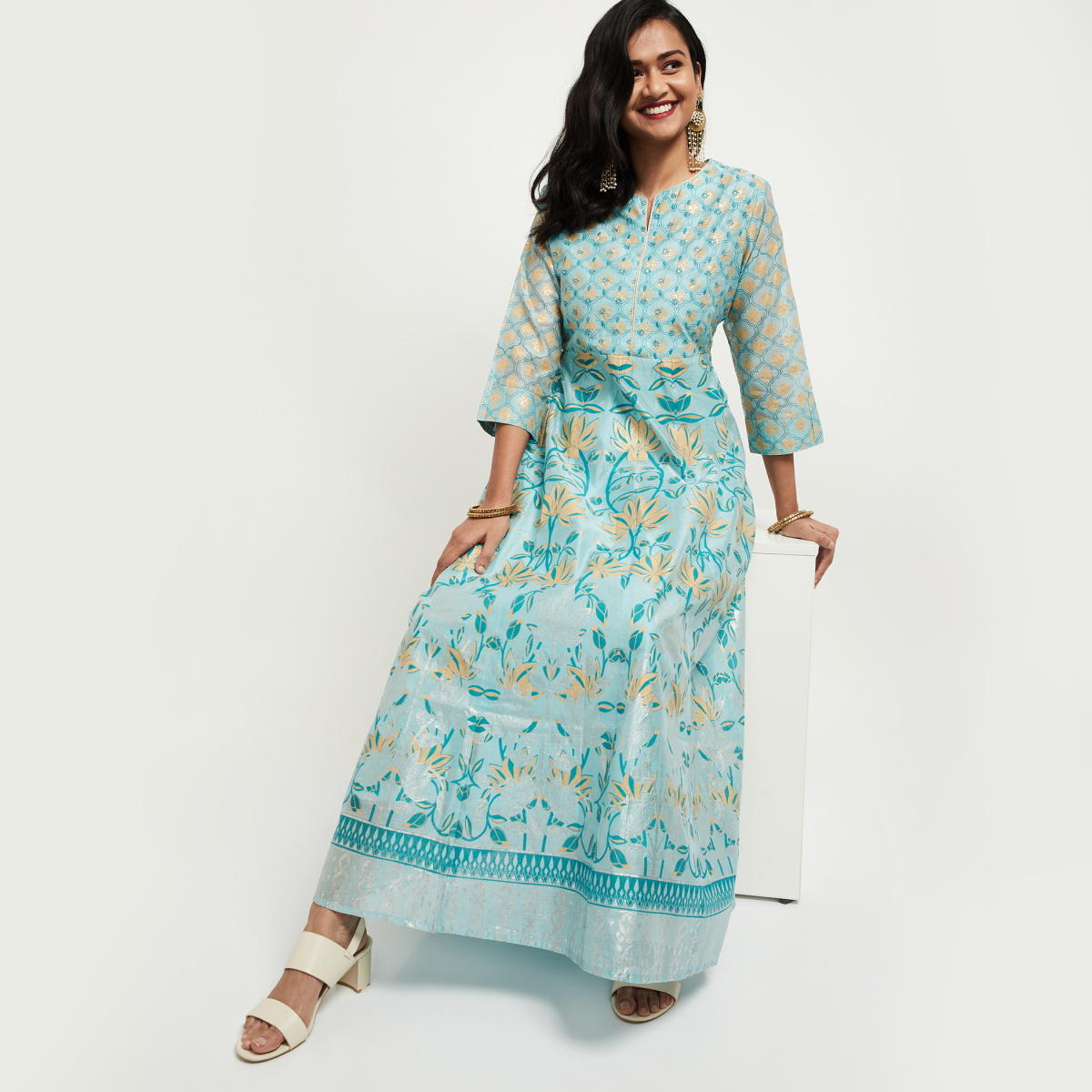 Buy Bohra Enterprise - Women Printed Rayon Anarkali Kurti With Pant And  Dupatta Set _Green_XL Online at Best Prices in India - JioMart.