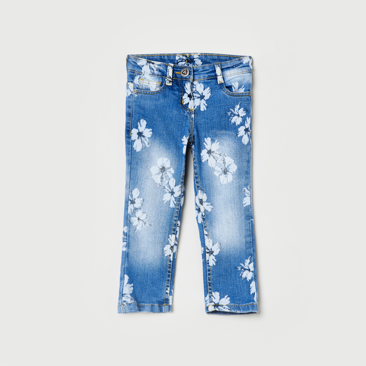 MAX Floral Print Slim Fit Jeans
