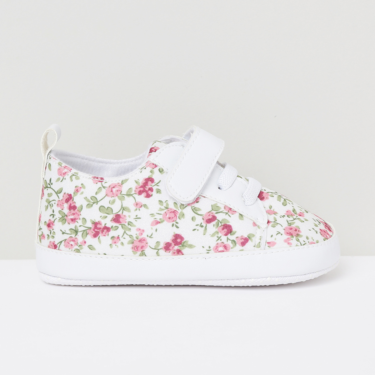 MAX Floral Print Velcro-Strap Casual Shoes