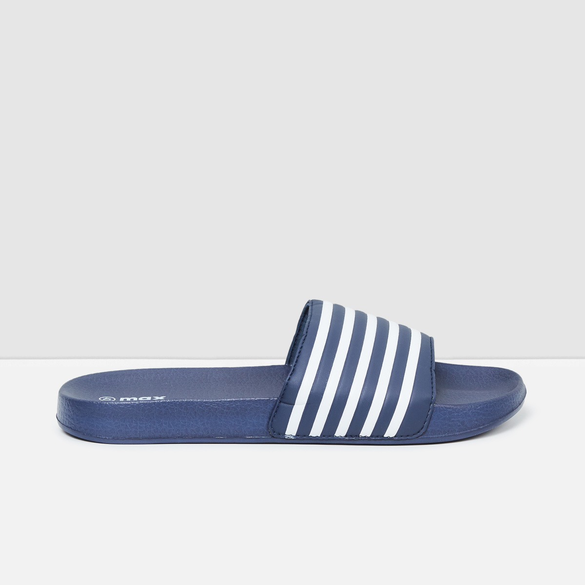 MAX Textured Sliders with Striped Strap