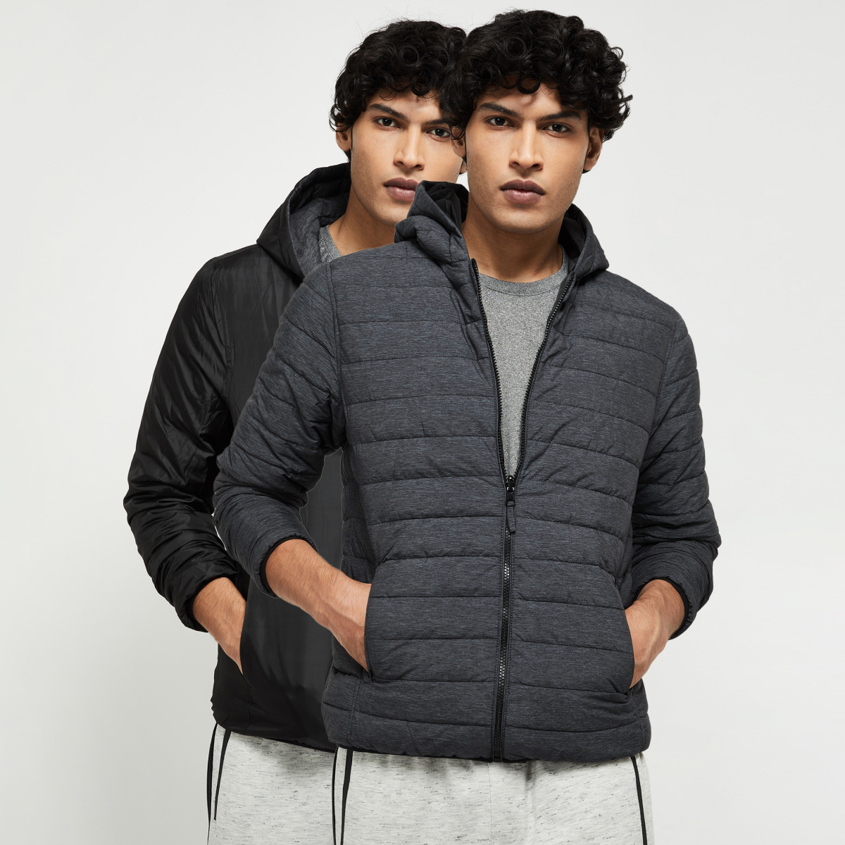MAX Solid Reversible Puffer Jacket