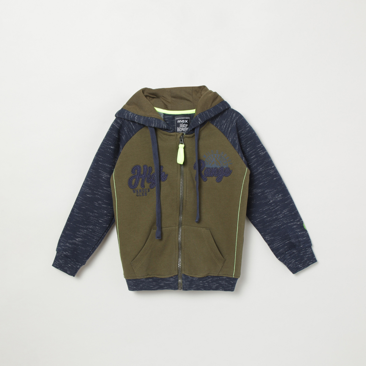 MAX Appliqued Hooded Jacket with Zip-Closure