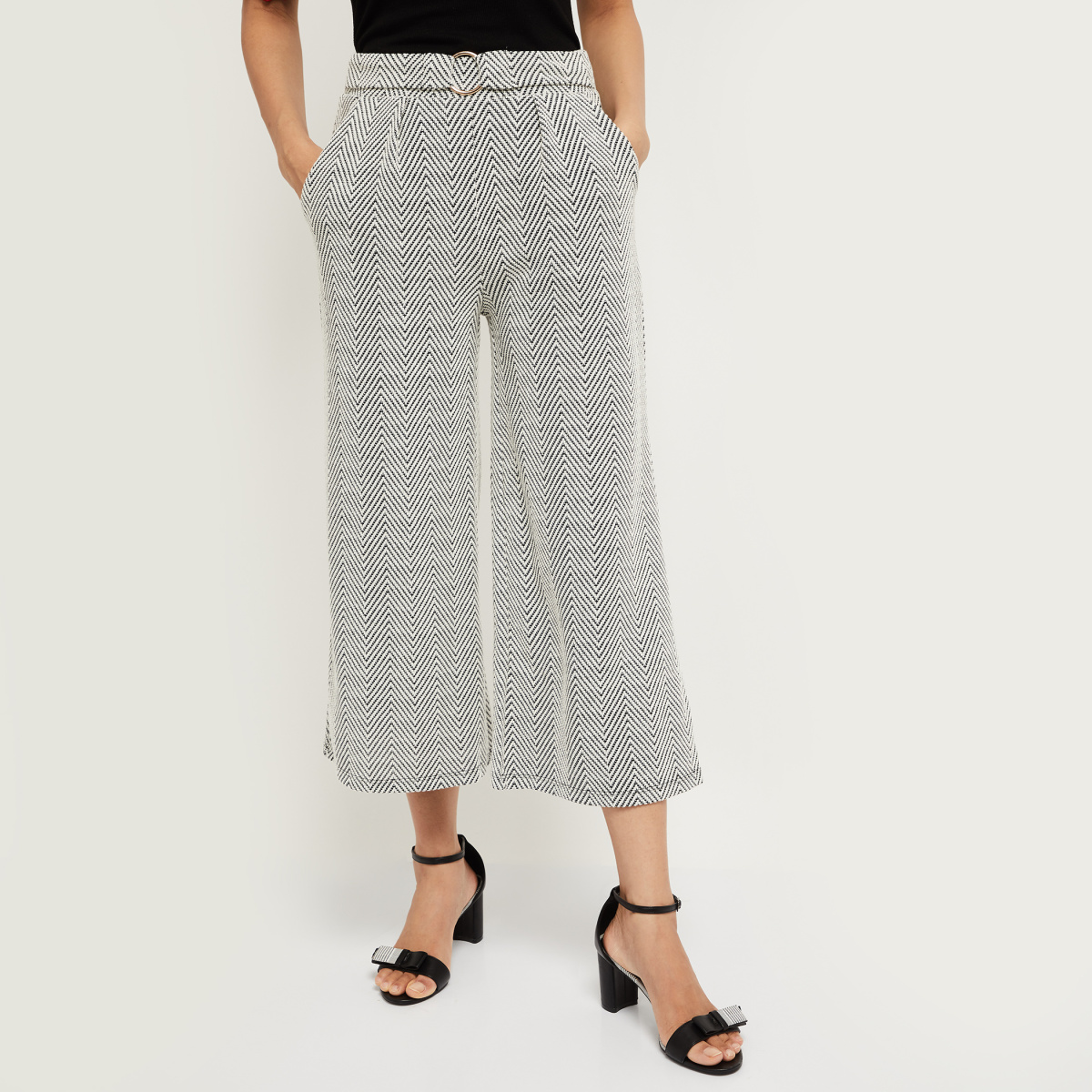 MAX Chevron Patterned Culottes