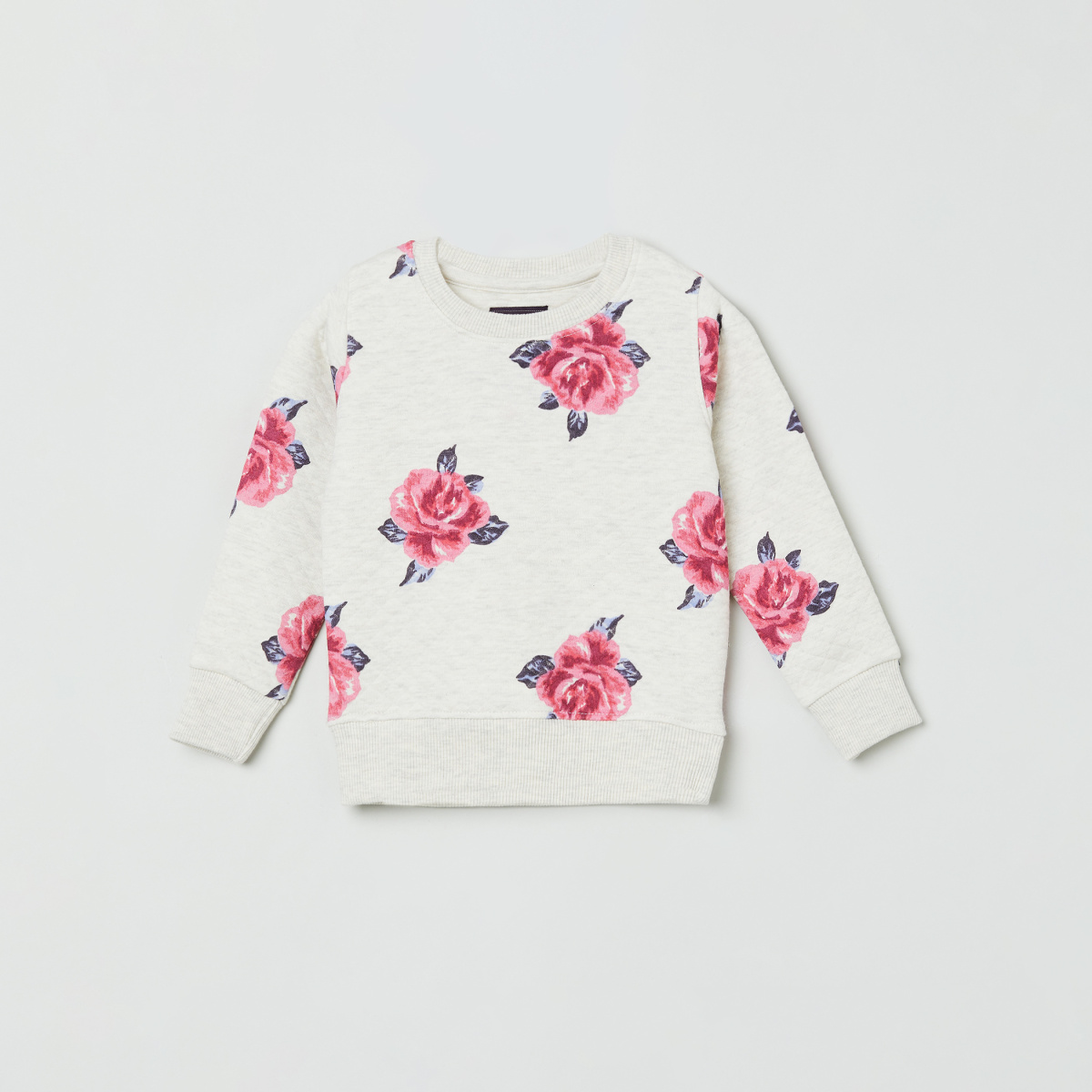 MAX Floral Print Full Sleeves Sweatshirt