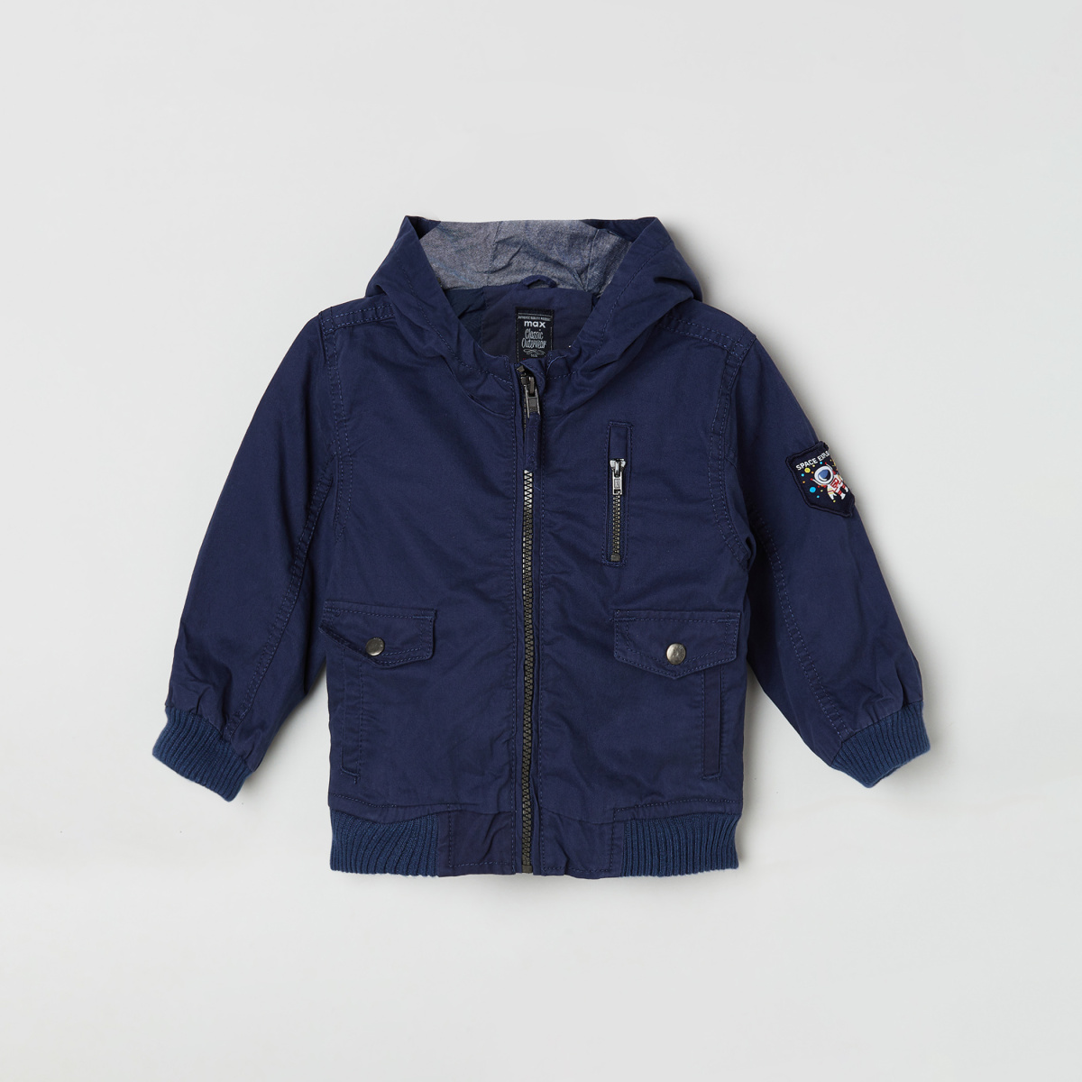 MAX Patchworked Hooded Jacket