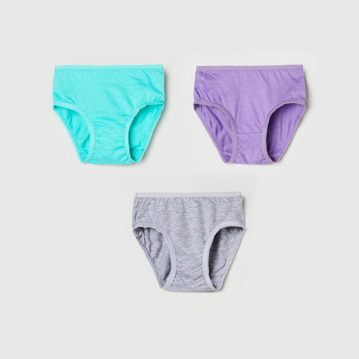 MAX Solid Hipster Panties - Pack of 3 Pcs.