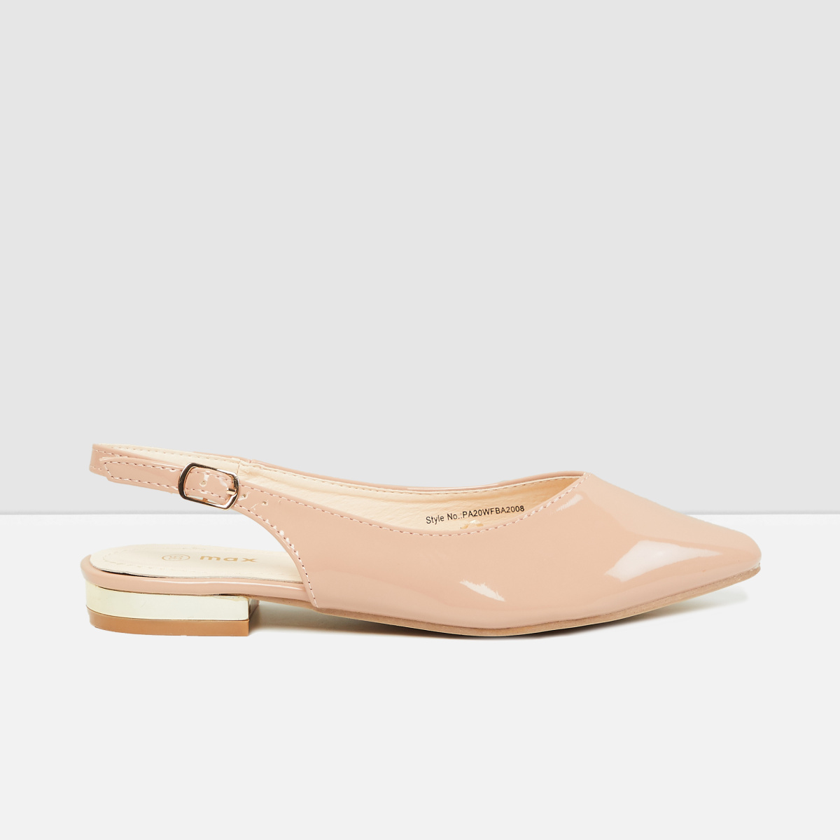 MAX Solid Pointed Toe Ballerinas