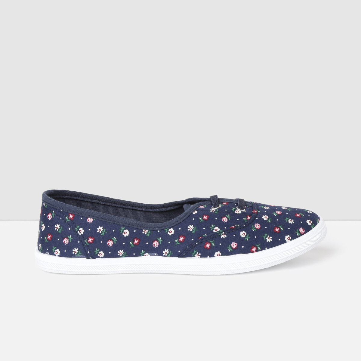 MAX Floral Print Casual Lace-Up Canvas Shoes