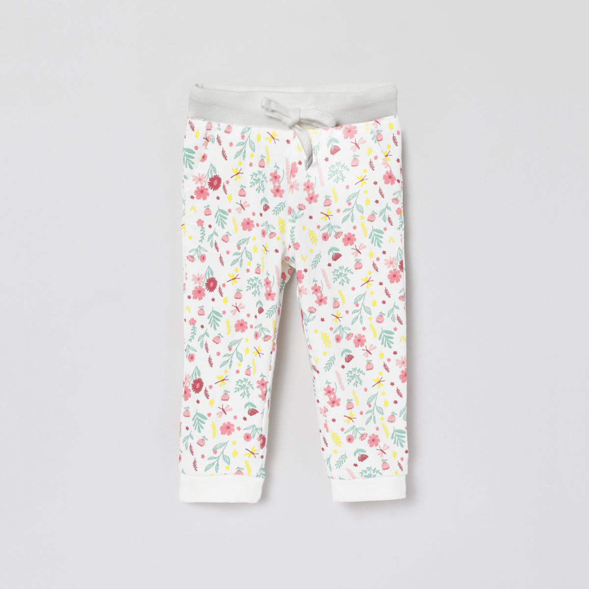 MAX Floral Print Joggers with Slant Pockets