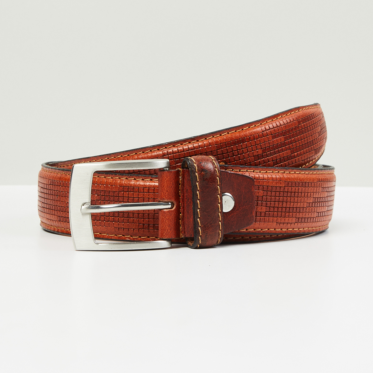 MAX Textured Formal Leather Belt