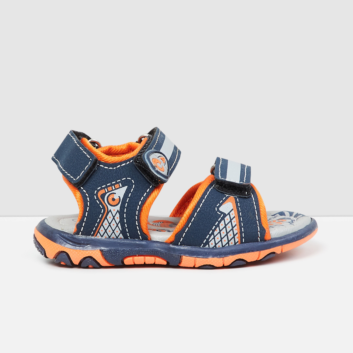 MAX Printed Velcro-Strap Sandals