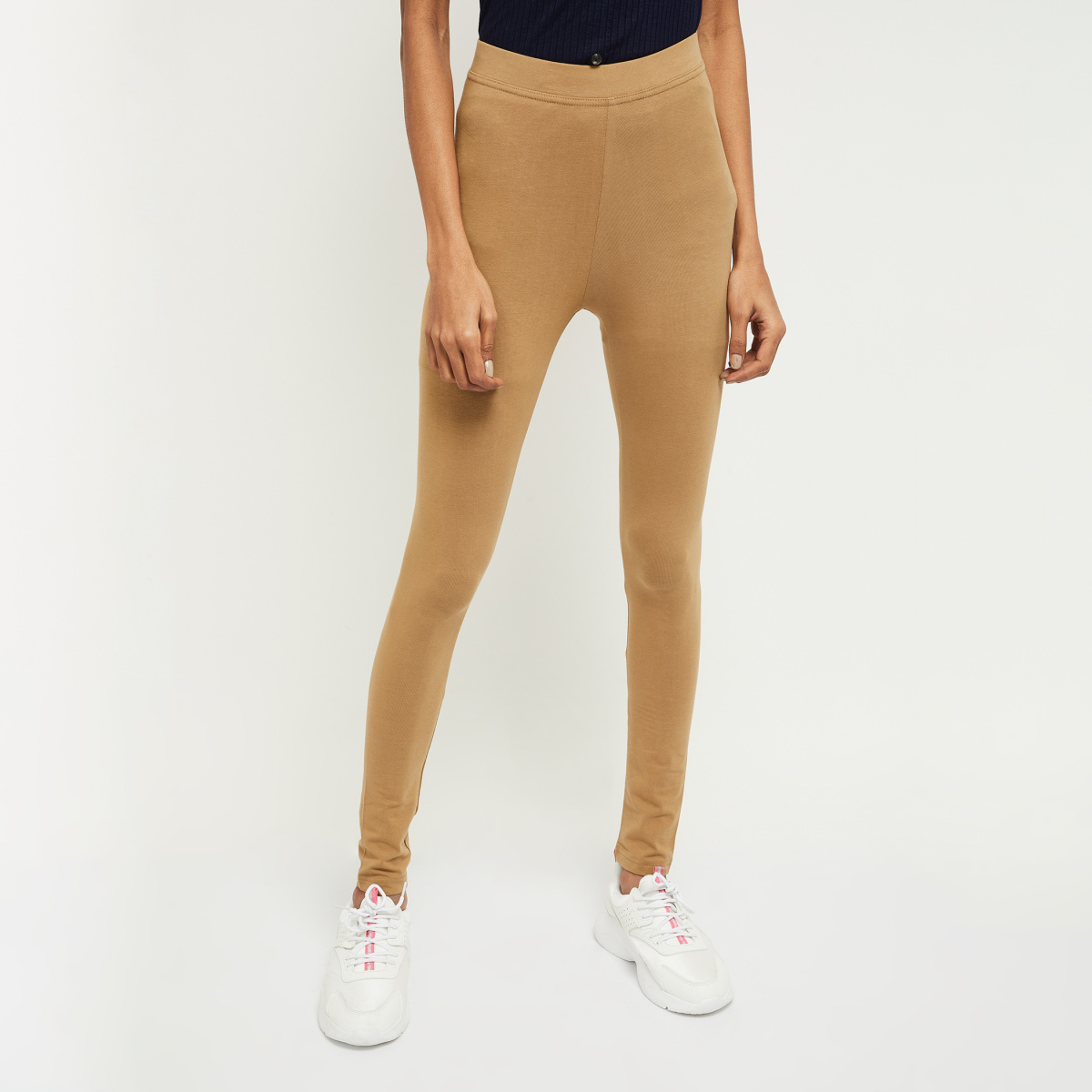 MAX Solid Ankle-Length Leggings