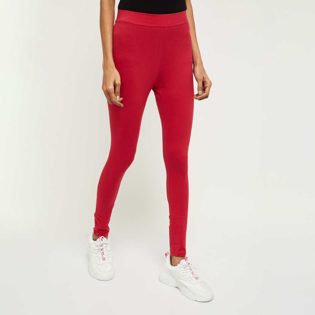 MAX Solid Ankle-Length Leggings