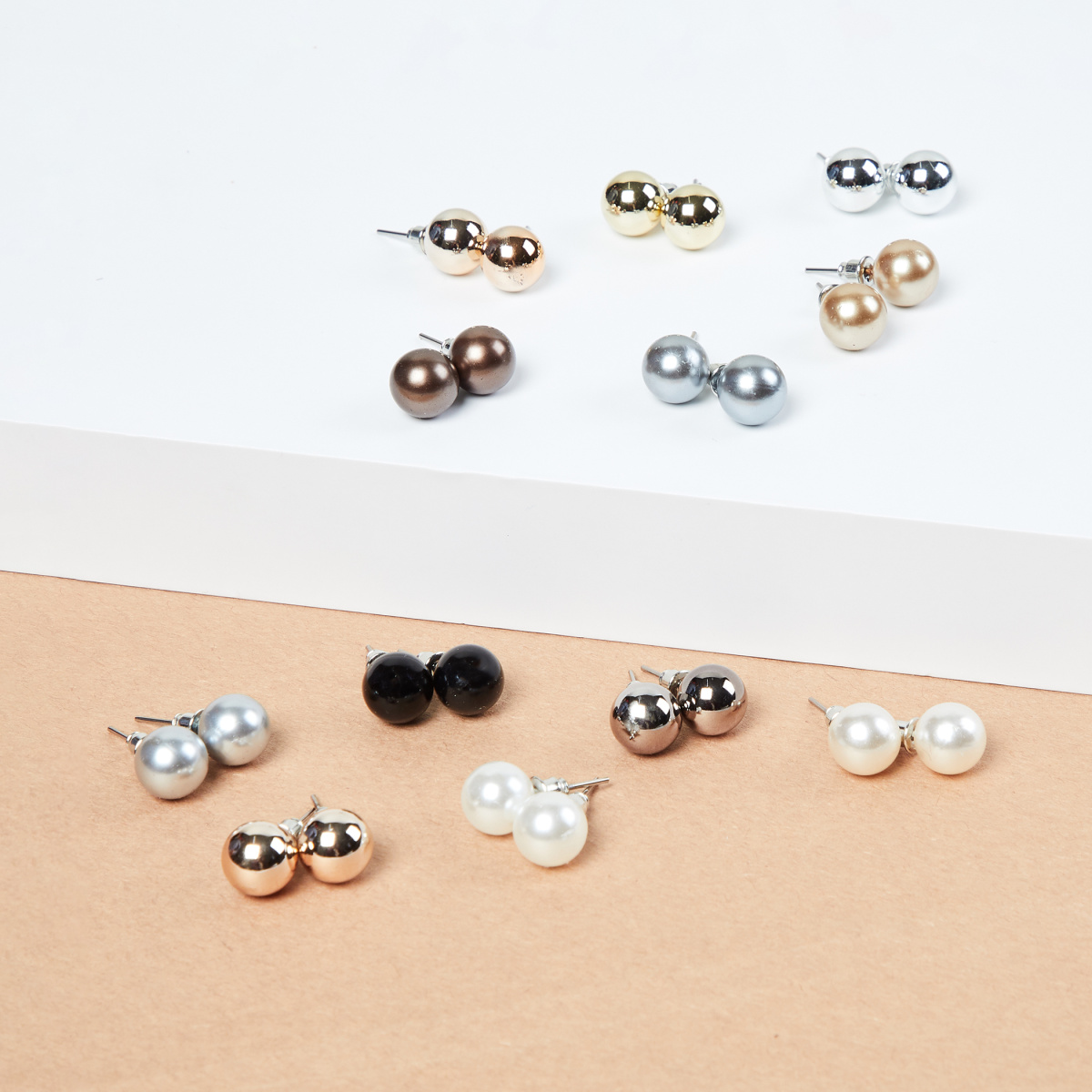 MAX Solid Bead Studs - Set of 12
