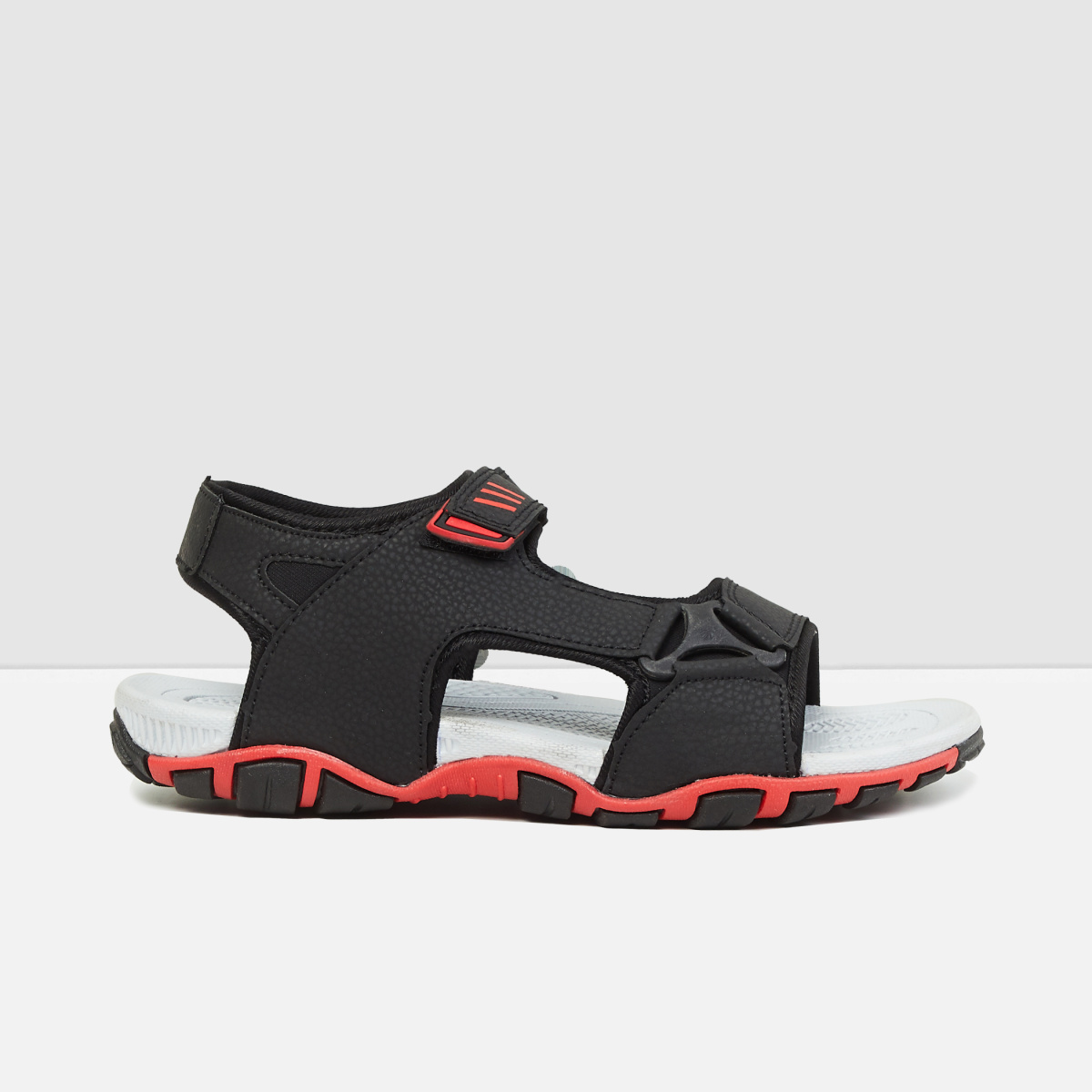 MAX Solid Velcro-Strap Sandals