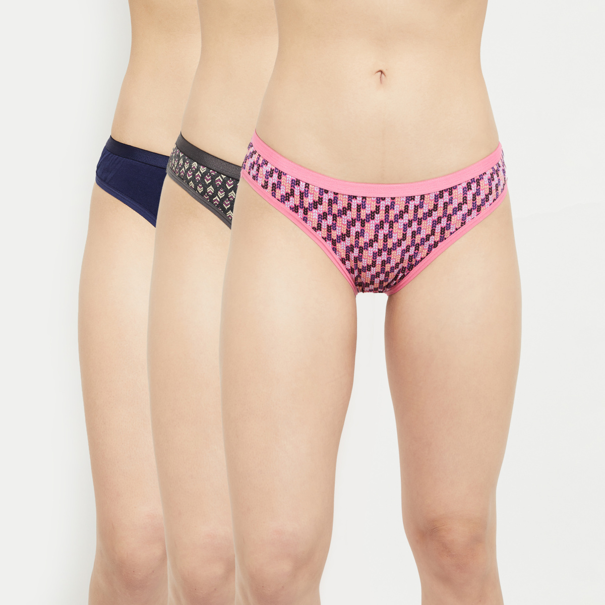 MAX Printed Elasticated Bikini Panties - Pack of 3