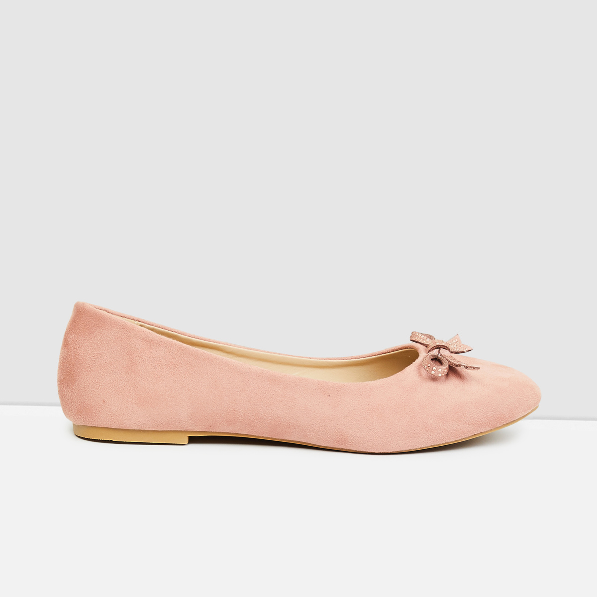 MAX Embellished Bow Detail Ballerinas