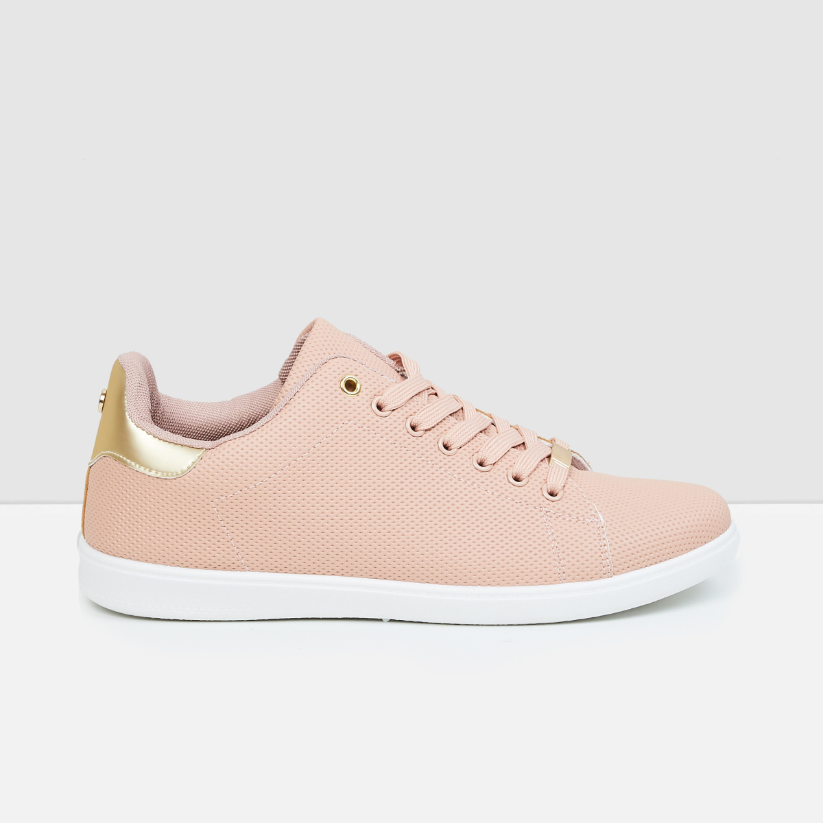 MAX Textured Lace-Up Sneakers