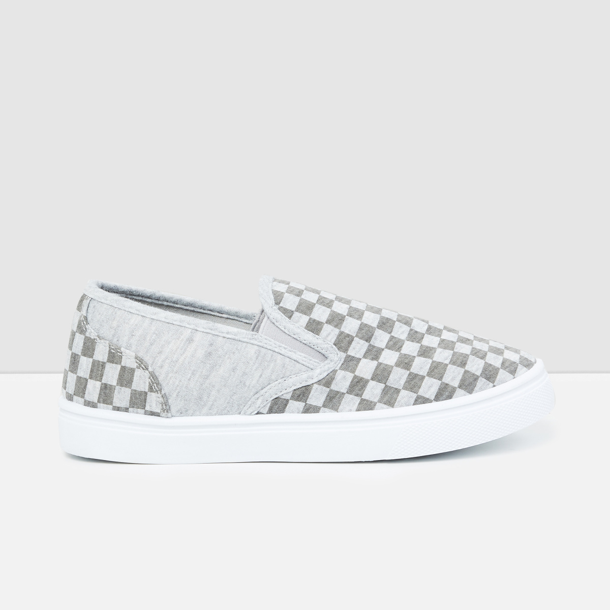 MAX Checked Slip-On Shoes