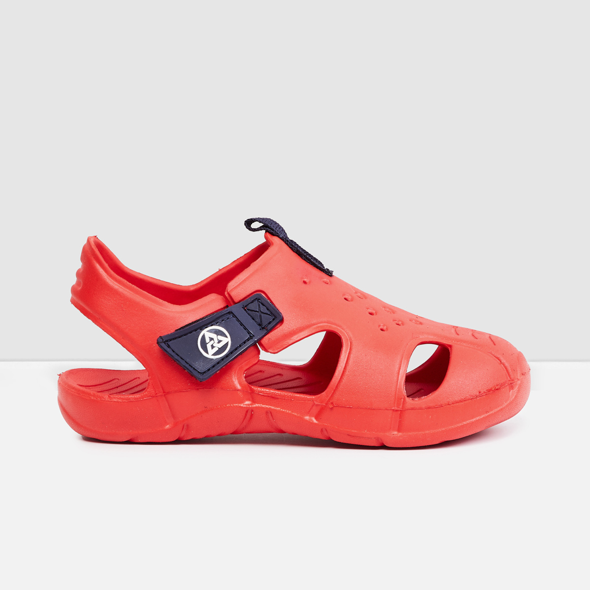 MAX Solid Closed-Toe Sandals with Velcro Closure