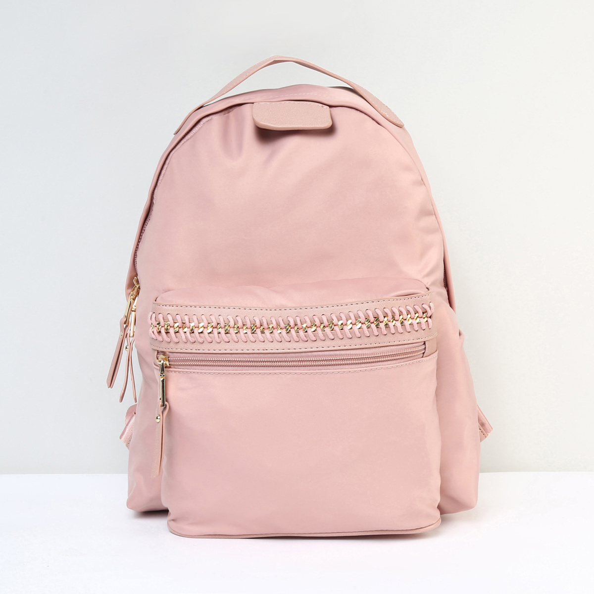 MAX Solid Zip-Closure Backpack
