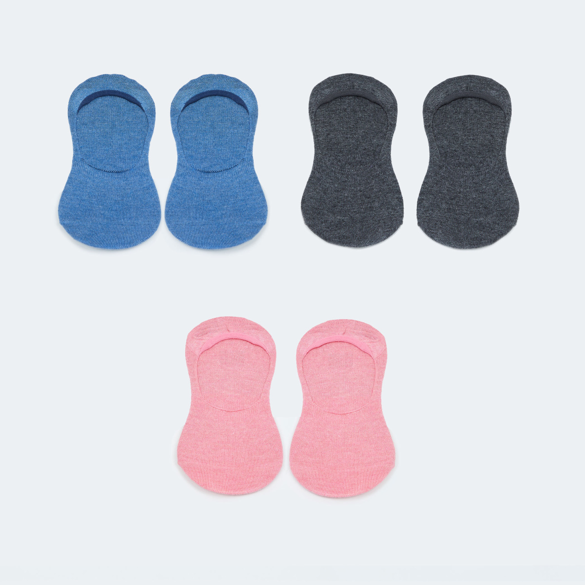 MAX Solid Footlet - Pack of 3 Pairs